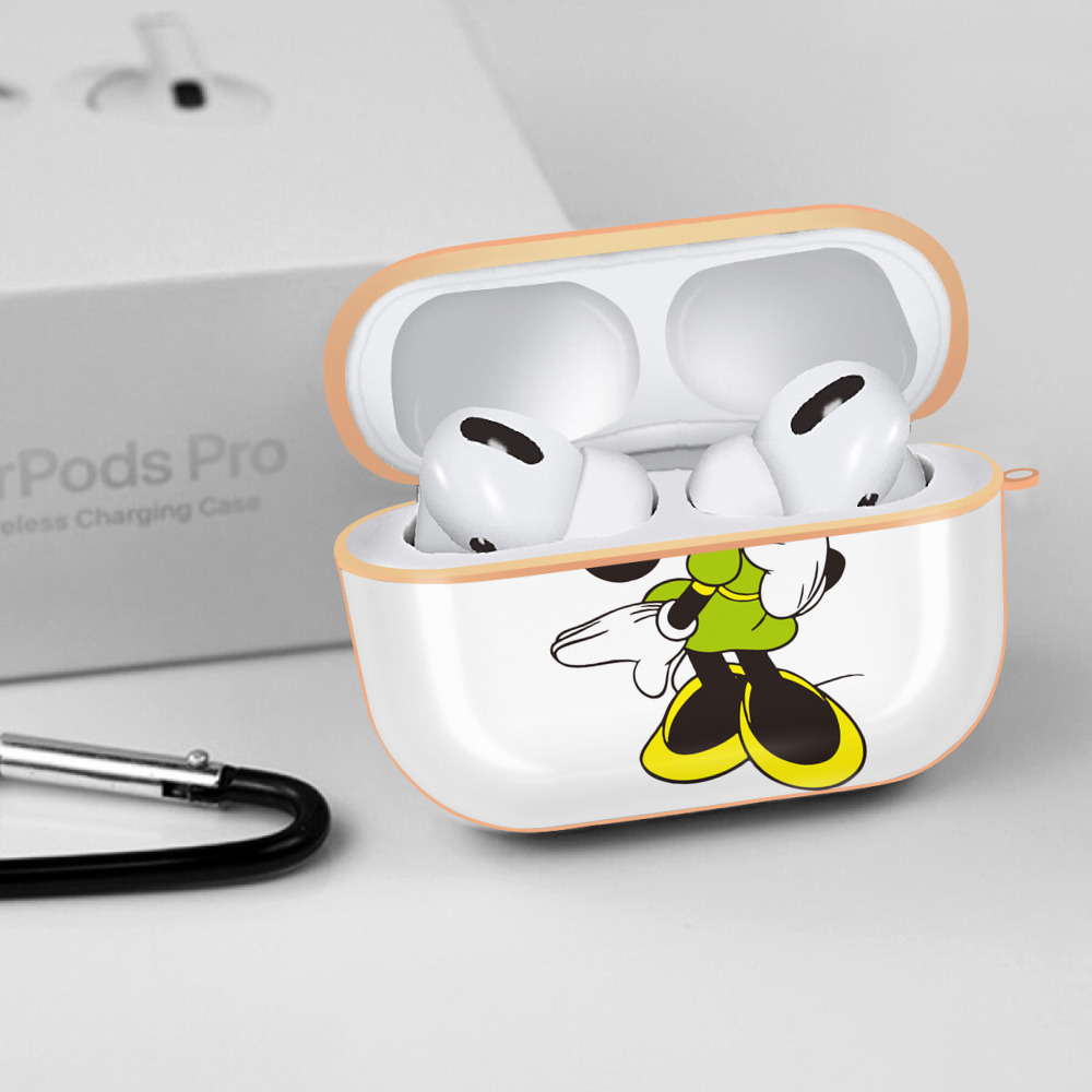 ミッキーマウス Mickey Mouse 【AirPods Pro用】ハードシェル保護ケース｜耐衝撃・防指紋・カラビナ付き商品仕様