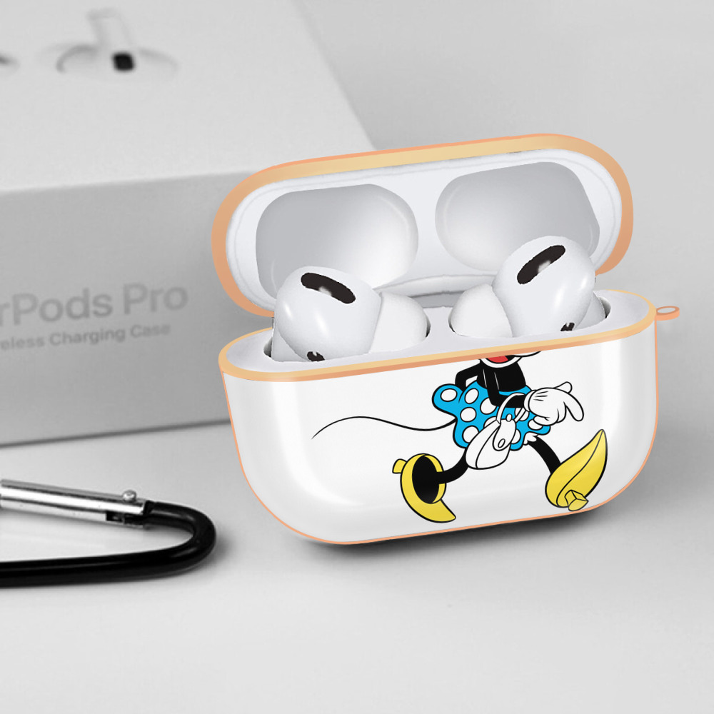 ミッキーマウス Mickey Mouse 【AirPods Pro用】ハードシェル保護ケース｜耐衝撃・防指紋・カラビナ付き商品仕様