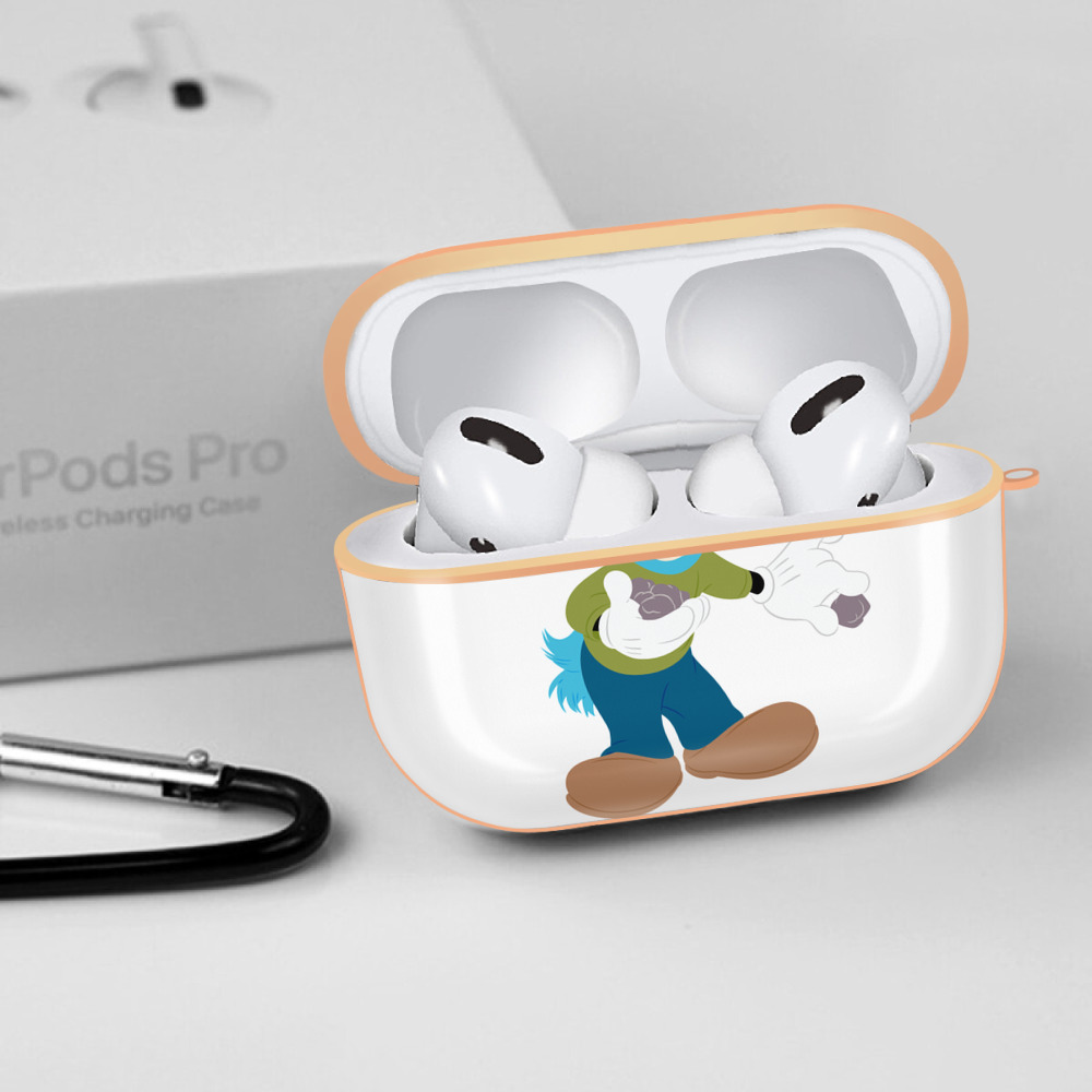 ミッキーマウス Mickey Mouse 【AirPods Pro用】ハードシェル保護ケース｜耐衝撃・防指紋・カラビナ付き商品仕様
