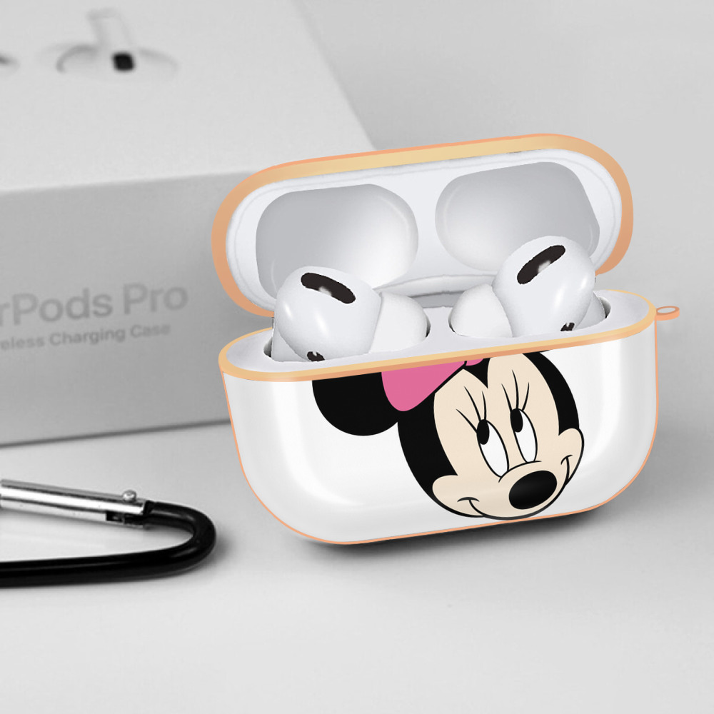 ミッキーマウス Mickey Mouse 【AirPods Pro用】ハードシェル保護ケース｜耐衝撃・防指紋・カラビナ付き商品仕様