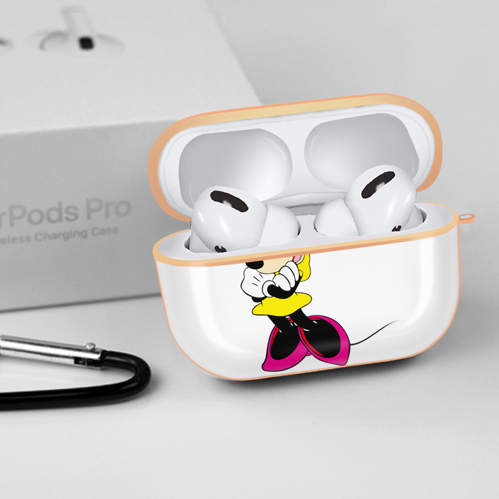 ミッキーマウス Mickey Mouse 【AirPods Pro用】ハードシェル保護ケース｜耐衝撃・防指紋・カラビナ付き商品仕様