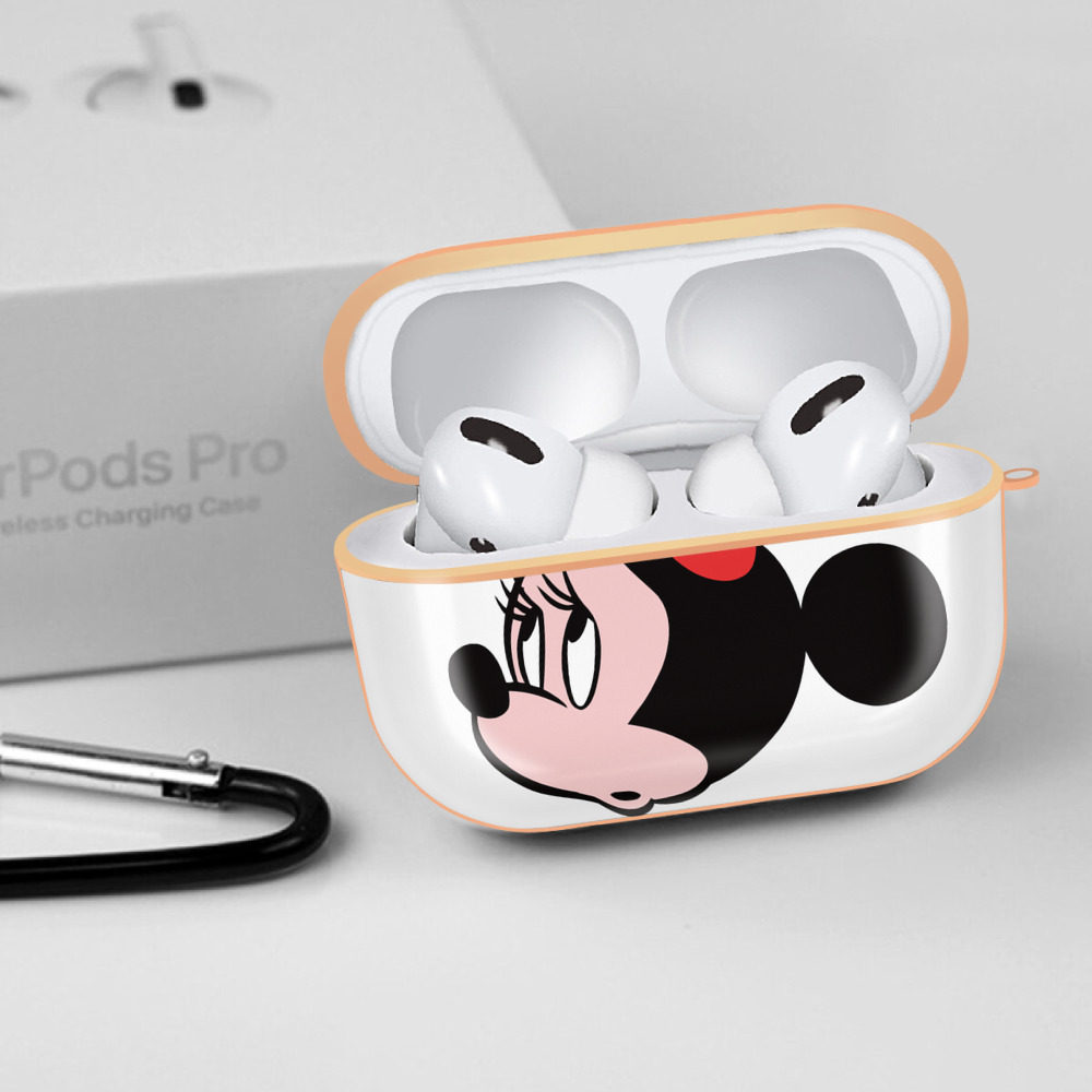 ミッキーマウス Mickey Mouse 【AirPods Pro用】ハードシェル保護ケース｜耐衝撃・防指紋・カラビナ付き商品仕様