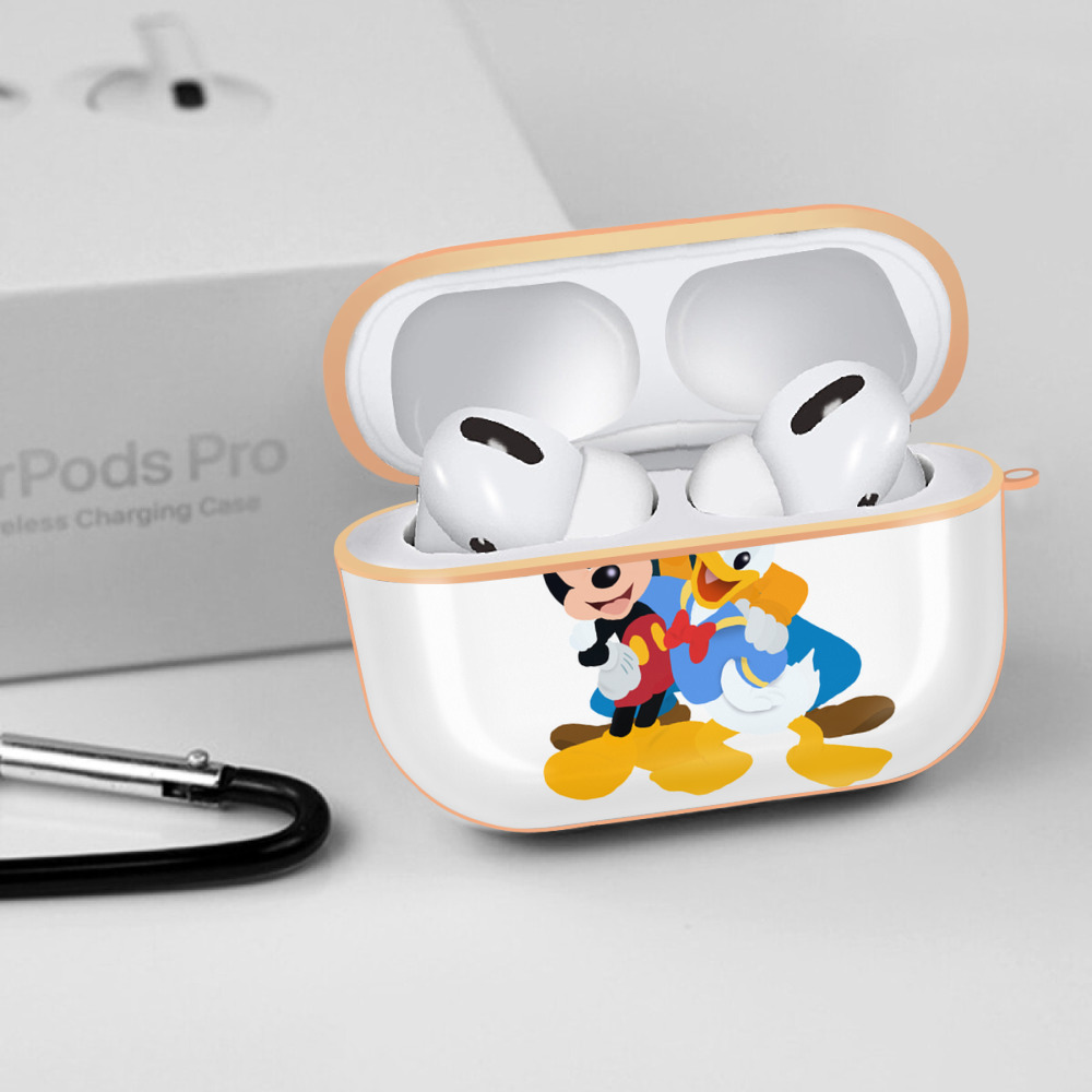ミッキーマウス Mickey Mouse 【AirPods Pro用】ハードシェル保護ケース｜耐衝撃・防指紋・カラビナ付き商品仕様