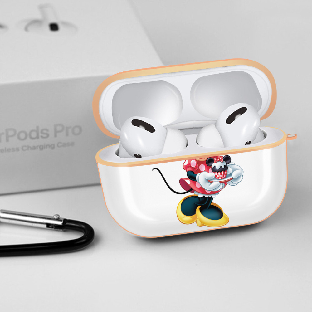 ミッキーマウス Mickey Mouse 【AirPods Pro用】ハードシェル保護ケース｜耐衝撃・防指紋・カラビナ付き商品仕様