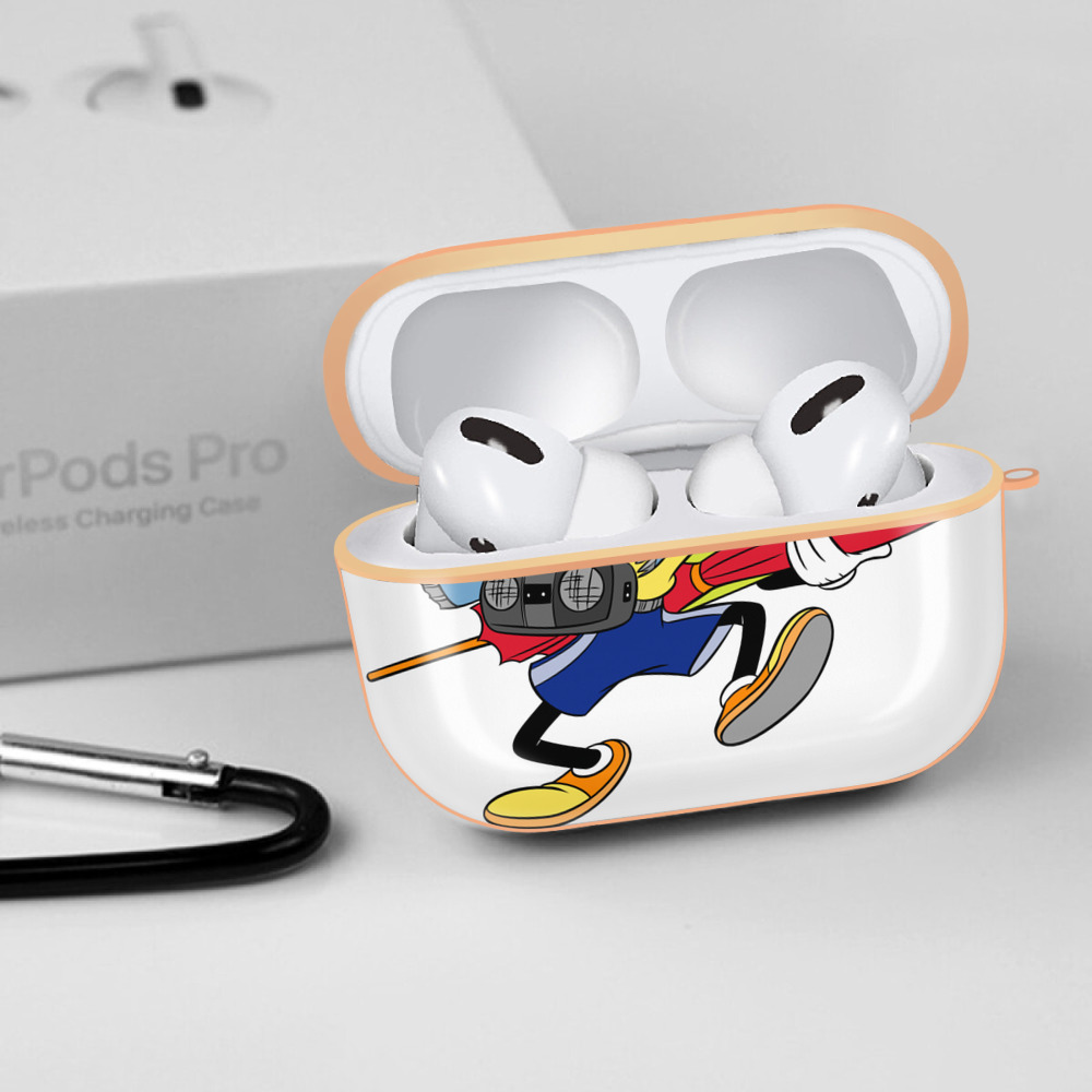 ミッキーマウス Mickey Mouse 【AirPods Pro用】ハードシェル保護ケース｜耐衝撃・防指紋・カラビナ付き商品仕様