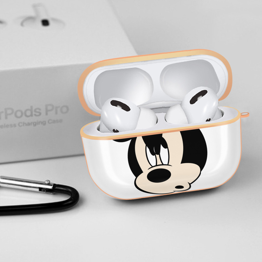 ミッキーマウス Mickey Mouse 【AirPods Pro用】ハードシェル保護ケース｜耐衝撃・防指紋・カラビナ付き商品仕様