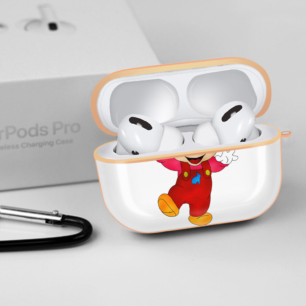 ミッキーマウス Mickey Mouse 【AirPods Pro用】ハードシェル保護ケース｜耐衝撃・防指紋・カラビナ付き商品仕様