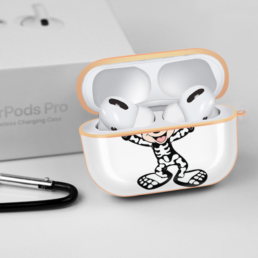 ミッキーマウス Mickey Mouse 【AirPods Pro用】ハードシェル保護ケース｜耐衝撃・防指紋・カラビナ付き商品仕様