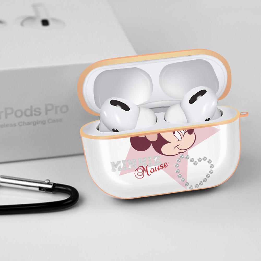 ミッキーマウス Mickey Mouse 【AirPods Pro用】ハードシェル保護ケース｜耐衝撃・防指紋・カラビナ付き商品仕様
