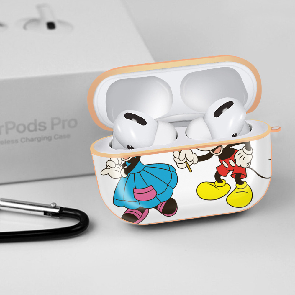ミッキーマウス Mickey Mouse 【AirPods Pro用】ハードシェル保護ケース｜耐衝撃・防指紋・カラビナ付き商品仕様