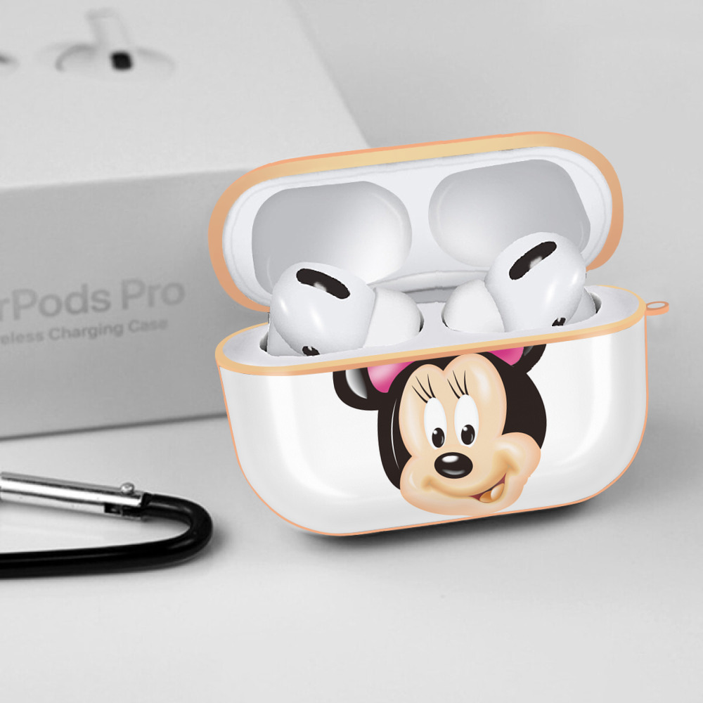 ミッキーマウス Mickey Mouse 【AirPods Pro用】ハードシェル保護ケース｜耐衝撃・防指紋・カラビナ付き商品仕様