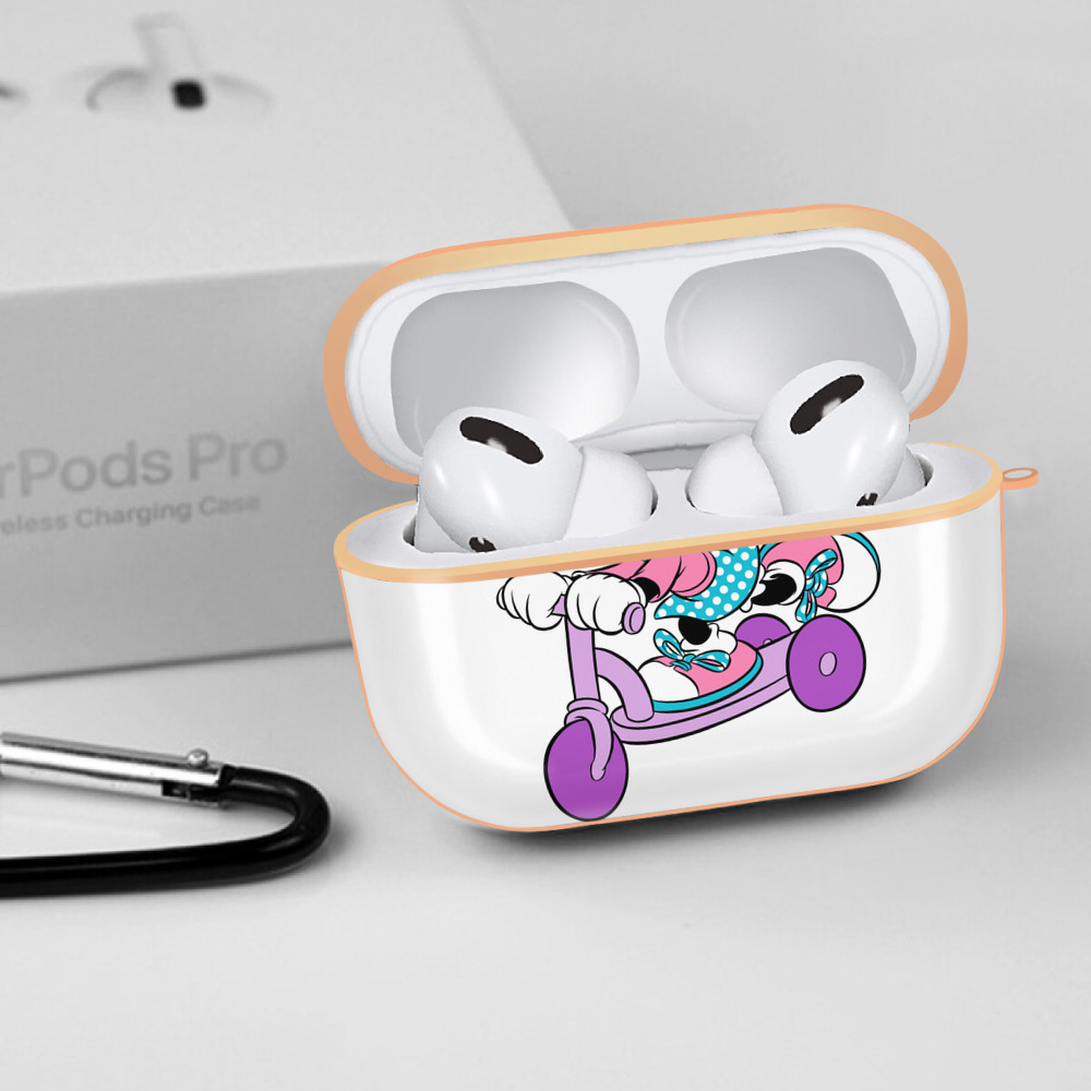 ミッキーマウス Mickey Mouse 【AirPods Pro用】ハードシェル保護ケース｜耐衝撃・防指紋・カラビナ付き商品仕様