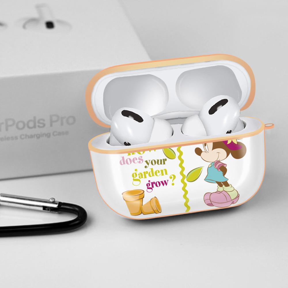ミッキーマウス Mickey Mouse 【AirPods Pro用】ハードシェル保護ケース｜耐衝撃・防指紋・カラビナ付き商品仕様