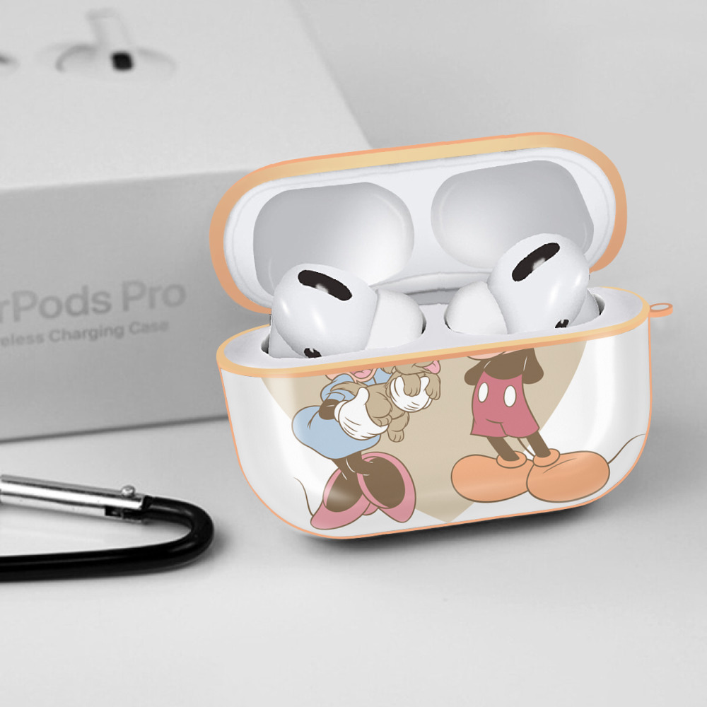 ミッキーマウス Mickey Mouse 【AirPods Pro用】ハードシェル保護ケース｜耐衝撃・防指紋・カラビナ付き商品仕様