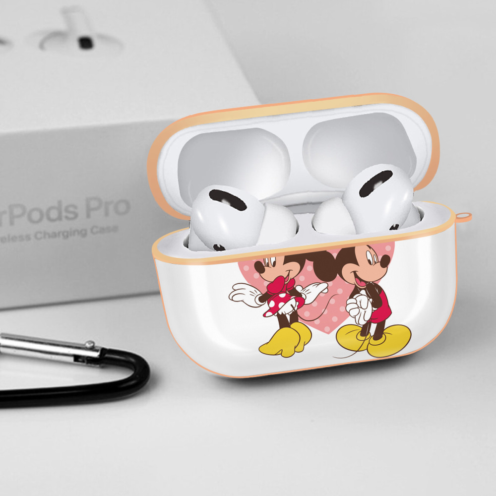 ミッキーマウス Mickey Mouse 【AirPods Pro用】ハードシェル保護ケース｜耐衝撃・防指紋・カラビナ付き商品仕様