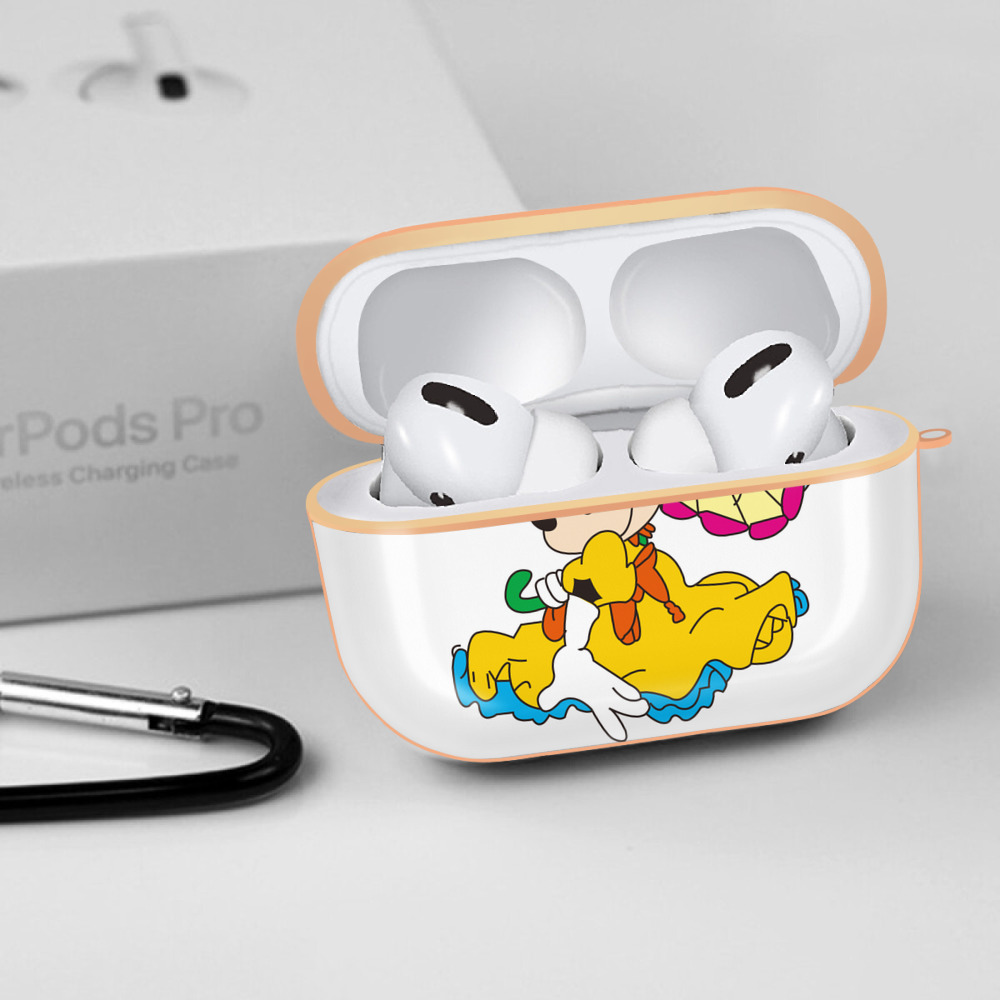 ミッキーマウス Mickey Mouse 【AirPods Pro用】ハードシェル保護ケース｜耐衝撃・防指紋・カラビナ付き商品仕様