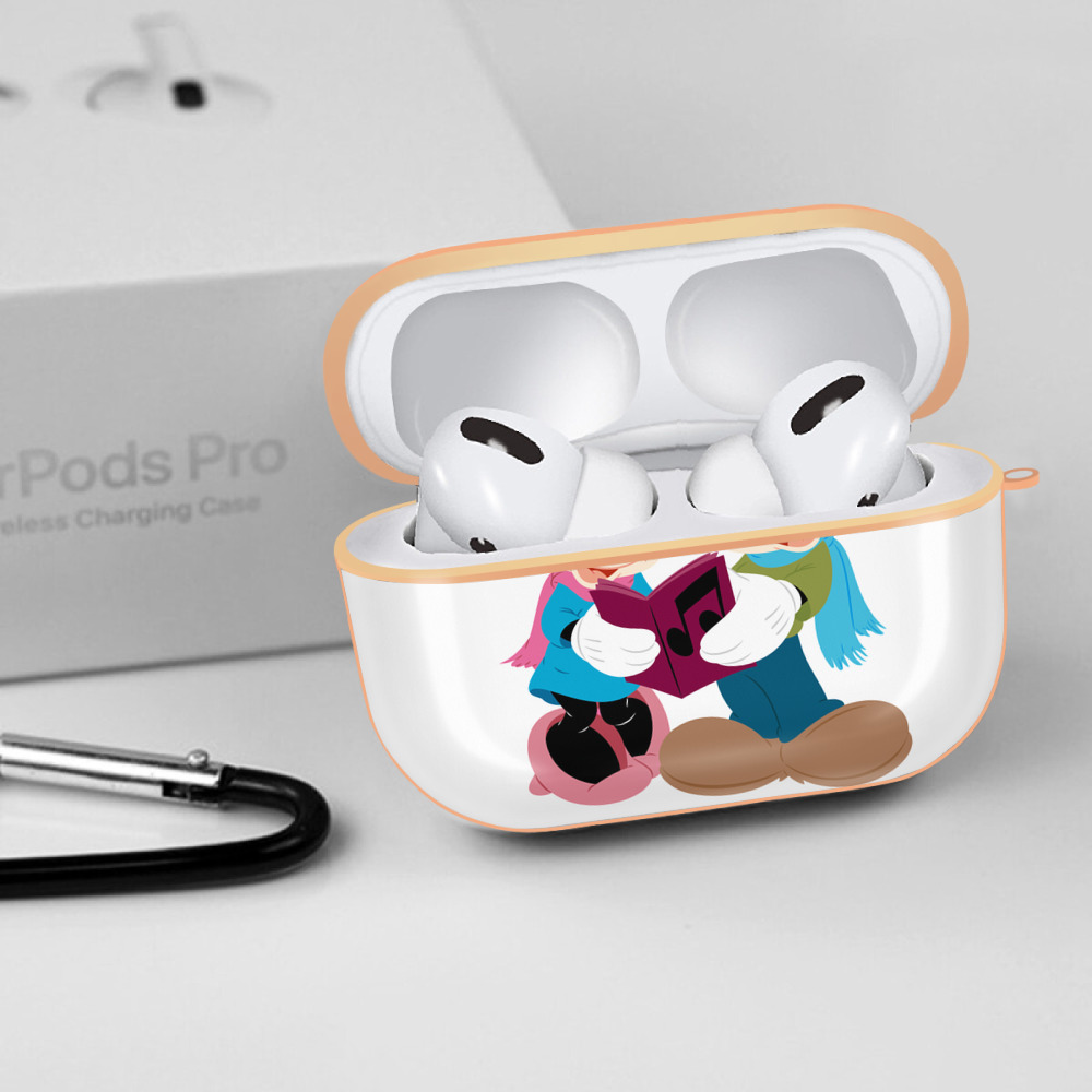 ミッキーマウス Mickey Mouse 【AirPods Pro用】ハードシェル保護ケース｜耐衝撃・防指紋・カラビナ付き商品仕様