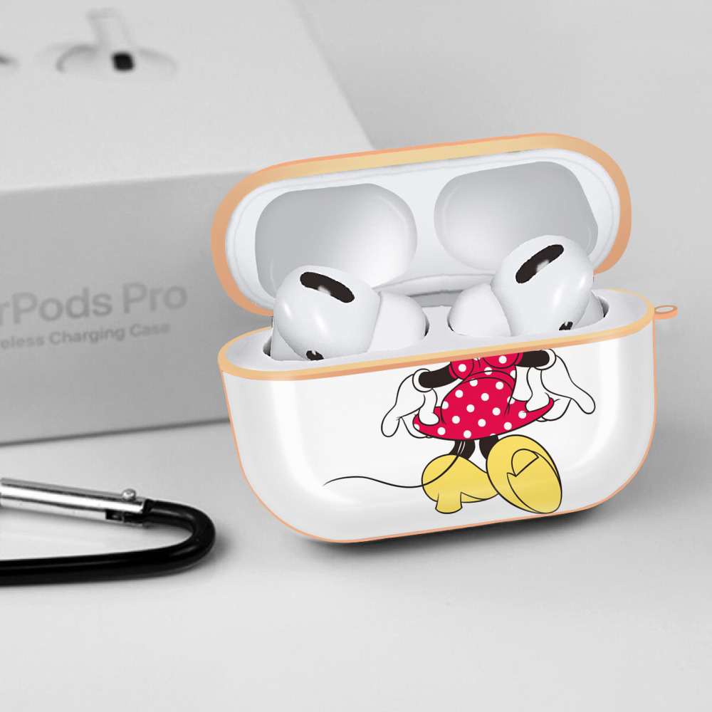 ミッキーマウス Mickey Mouse 【AirPods Pro用】ハードシェル保護ケース｜耐衝撃・防指紋・カラビナ付き商品仕様