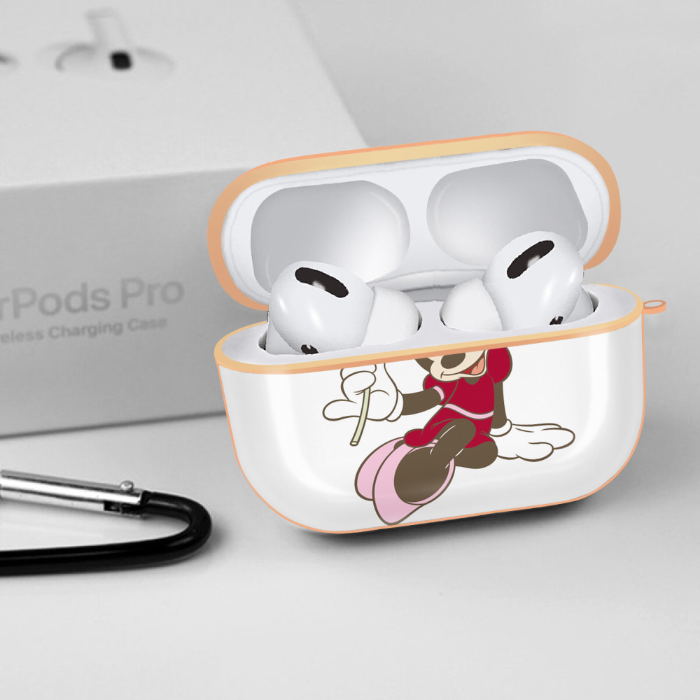 ミッキーマウス Mickey Mouse 【AirPods Pro用】ハードシェル保護ケース｜耐衝撃・防指紋・カラビナ付き商品仕様