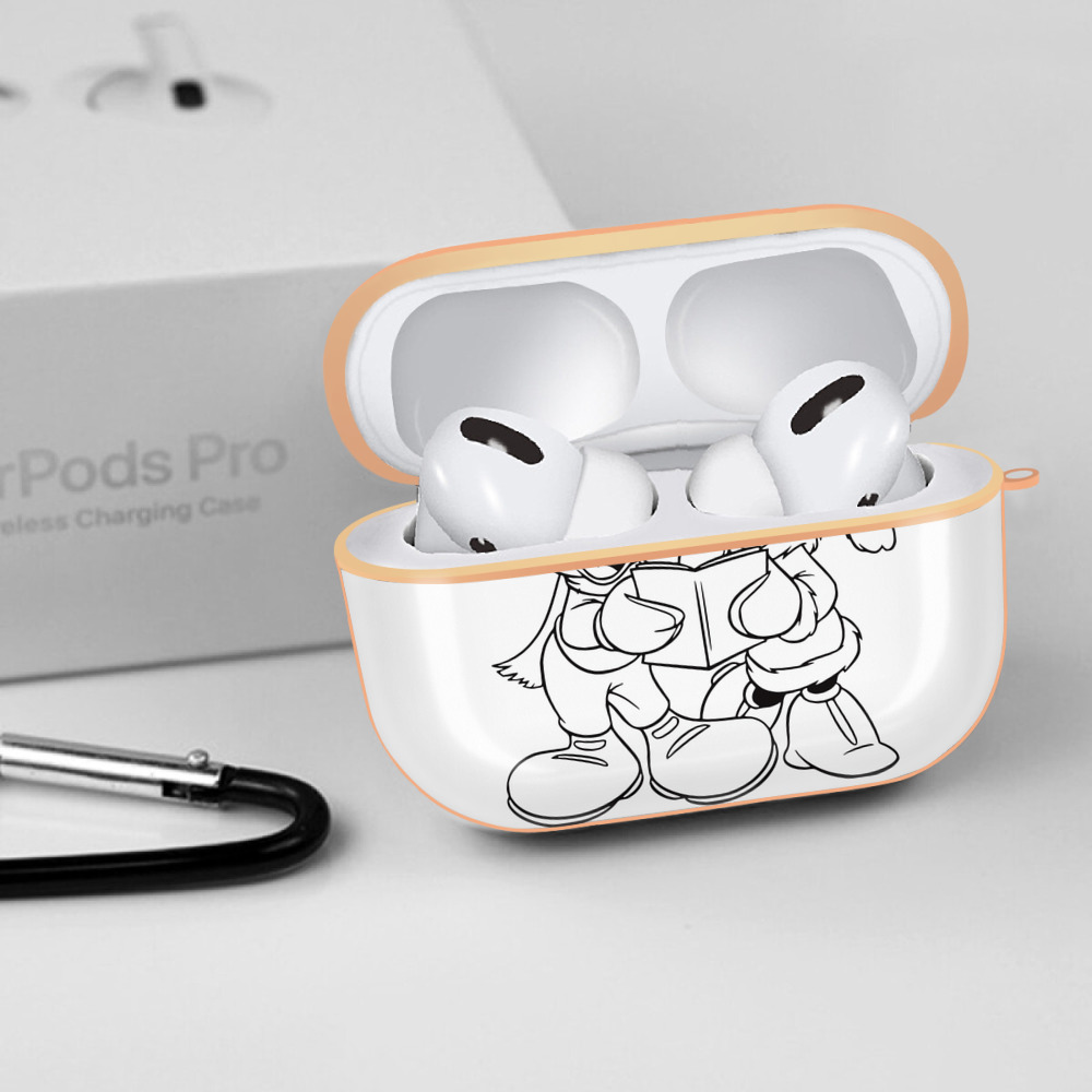 ミッキーマウス Mickey Mouse 【AirPods Pro用】ハードシェル保護ケース｜耐衝撃・防指紋・カラビナ付き商品仕様