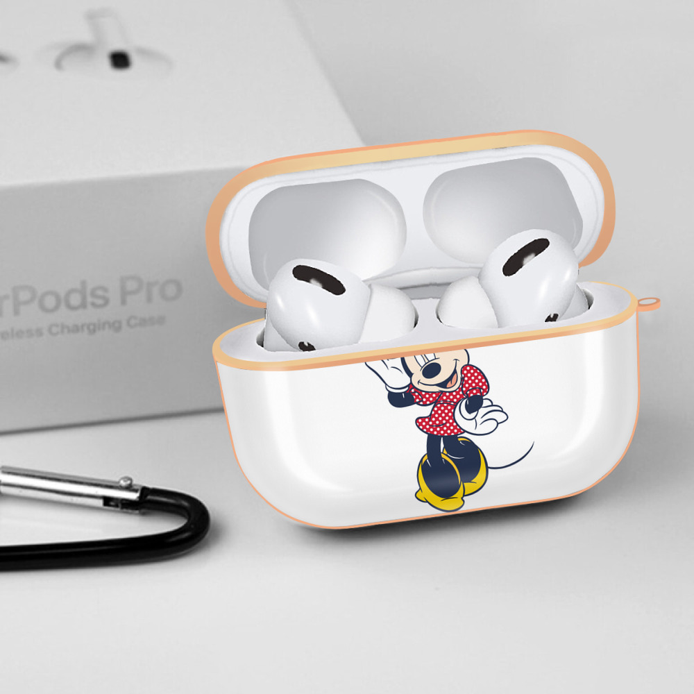 ミッキーマウス Mickey Mouse 【AirPods Pro用】ハードシェル保護ケース｜耐衝撃・防指紋・カラビナ付き商品仕様