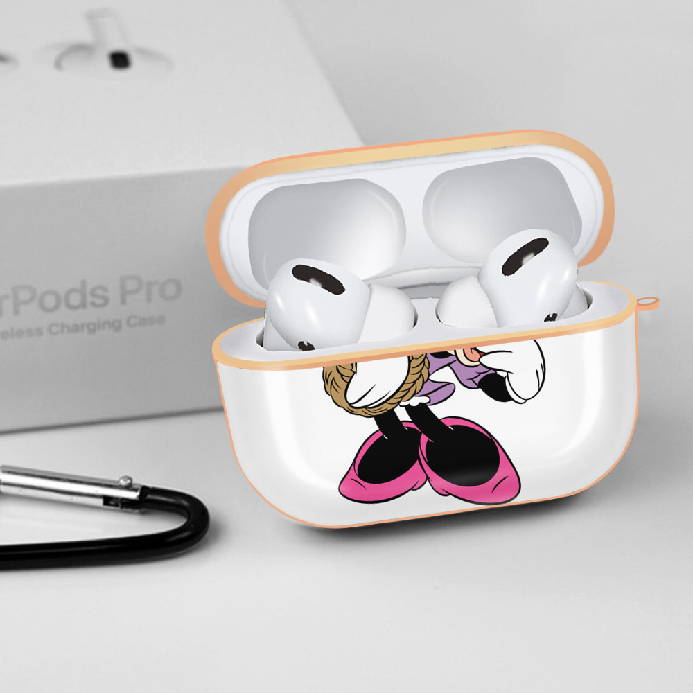 ミッキーマウス Mickey Mouse 【AirPods Pro用】ハードシェル保護ケース｜耐衝撃・防指紋・カラビナ付き商品仕様