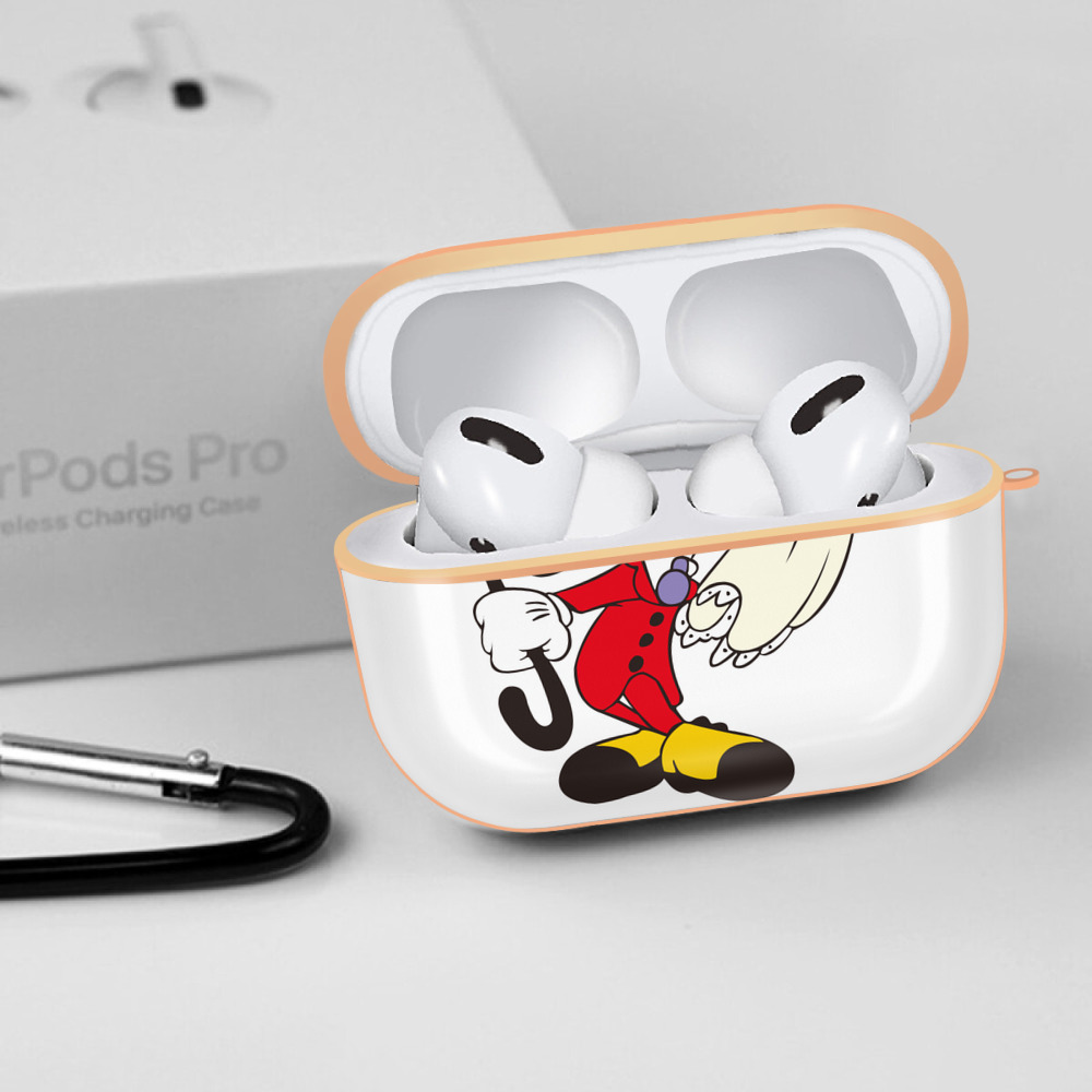 ミッキーマウス Mickey Mouse 【AirPods Pro用】ハードシェル保護ケース｜耐衝撃・防指紋・カラビナ付き商品仕様