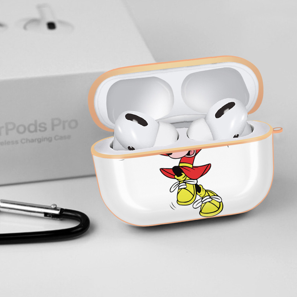 ミッキーマウス Mickey Mouse 【AirPods Pro用】ハードシェル保護ケース｜耐衝撃・防指紋・カラビナ付き商品仕様