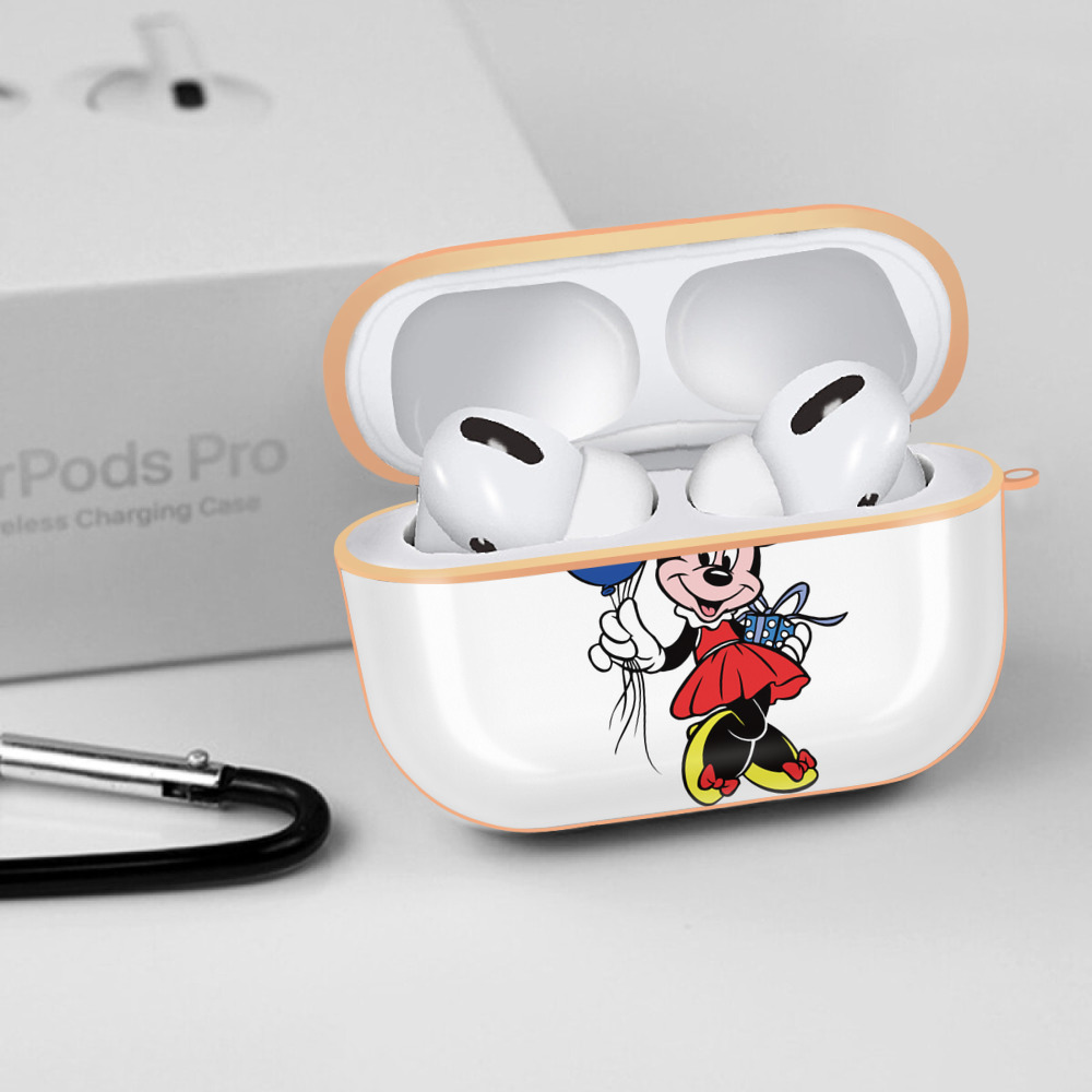 ミッキーマウス Mickey Mouse 【AirPods Pro用】ハードシェル保護ケース｜耐衝撃・防指紋・カラビナ付き商品仕様