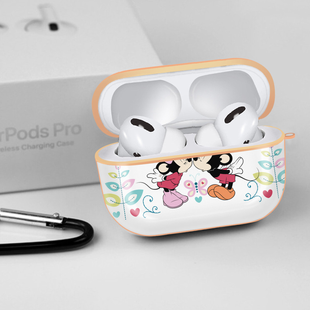 ミッキーマウス Mickey Mouse 【AirPods Pro用】ハードシェル保護ケース｜耐衝撃・防指紋・カラビナ付き商品仕様