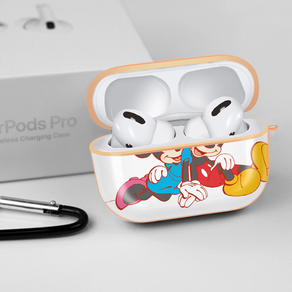 ミッキーマウス Mickey Mouse 【AirPods Pro用】ハードシェル保護ケース｜耐衝撃・防指紋・カラビナ付き商品仕様