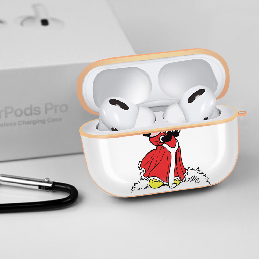ミッキーマウス Mickey Mouse 【AirPods Pro用】ハードシェル保護ケース｜耐衝撃・防指紋・カラビナ付き商品仕様