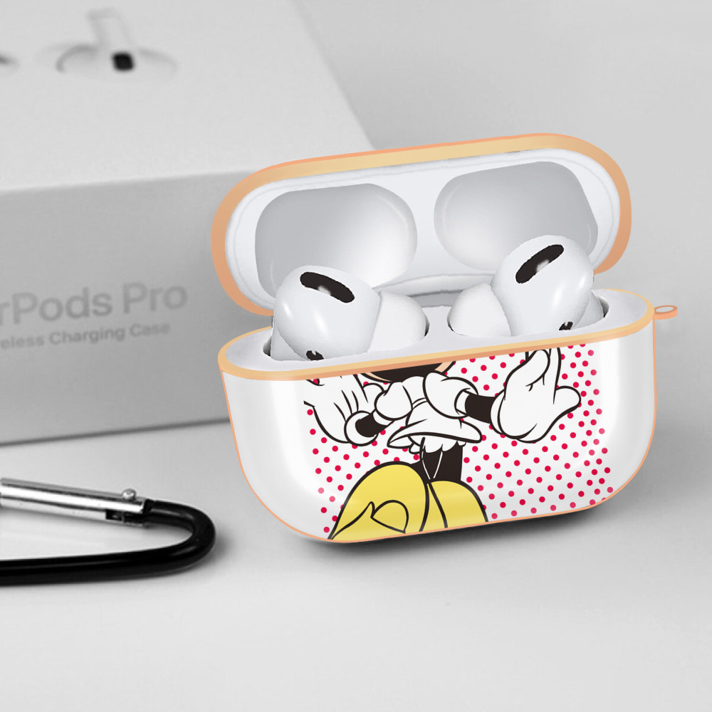 ミッキーマウス Mickey Mouse 【AirPods Pro用】ハードシェル保護ケース｜耐衝撃・防指紋・カラビナ付き商品仕様