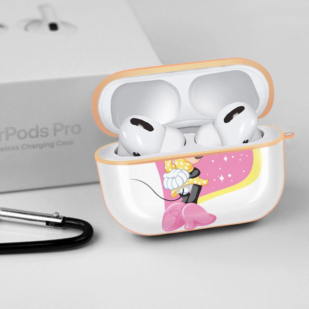 ミッキーマウス Mickey Mouse 【AirPods Pro用】ハードシェル保護ケース｜耐衝撃・防指紋・カラビナ付き商品仕様
