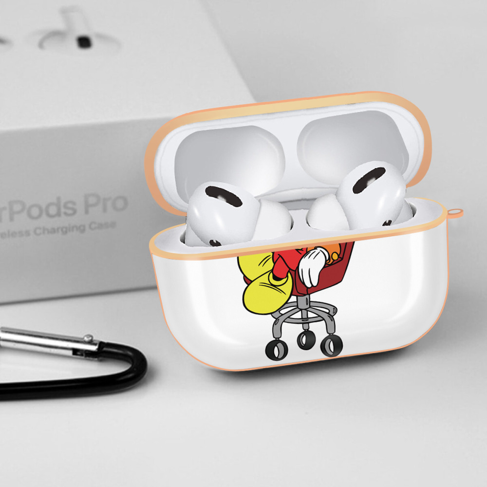 ミッキーマウス Mickey Mouse 【AirPods Pro用】ハードシェル保護ケース｜耐衝撃・防指紋・カラビナ付き商品仕様