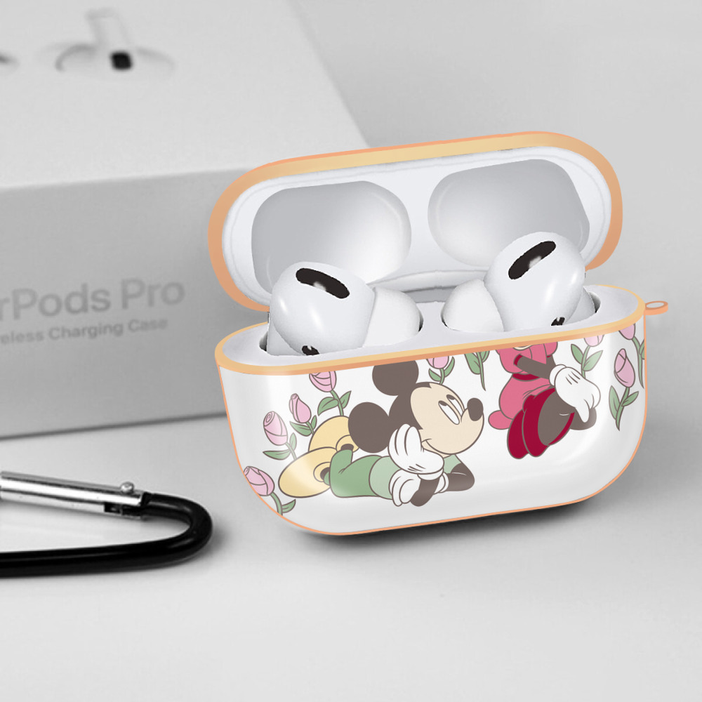 ミッキーマウス Mickey Mouse 【AirPods Pro用】ハードシェル保護ケース｜耐衝撃・防指紋・カラビナ付き商品仕様