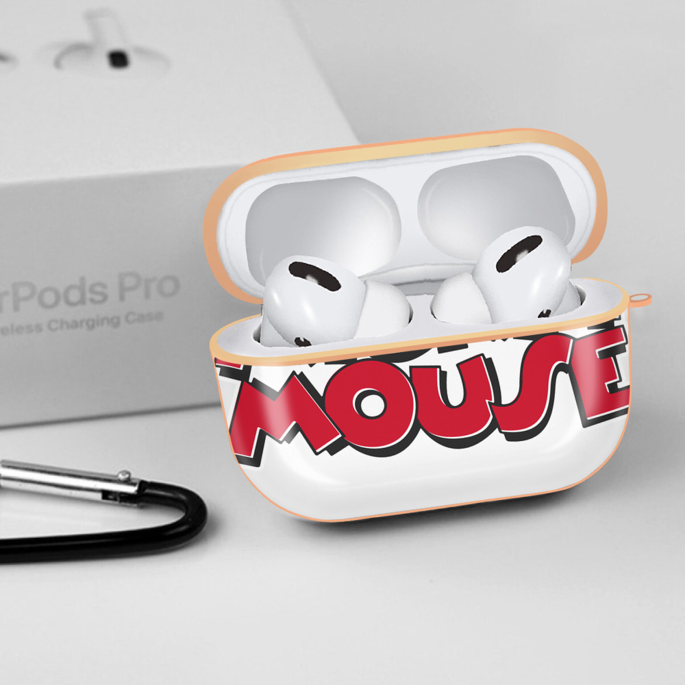 ミッキーマウス Mickey Mouse 【AirPods Pro用】ハードシェル保護ケース｜耐衝撃・防指紋・カラビナ付き商品仕様