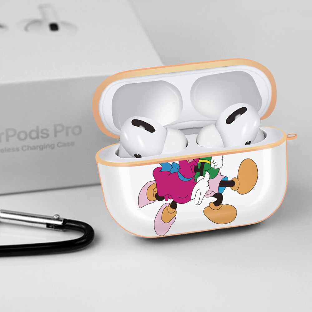 ミッキーマウス Mickey Mouse 【AirPods Pro用】ハードシェル保護ケース｜耐衝撃・防指紋・カラビナ付き商品仕様