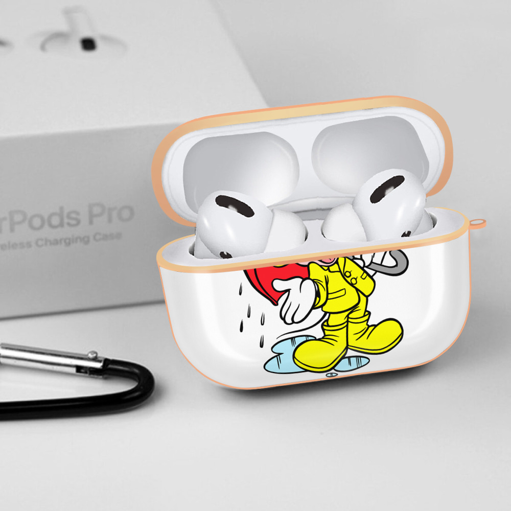 ミッキーマウス Mickey Mouse 【AirPods Pro用】ハードシェル保護ケース｜耐衝撃・防指紋・カラビナ付き商品仕様