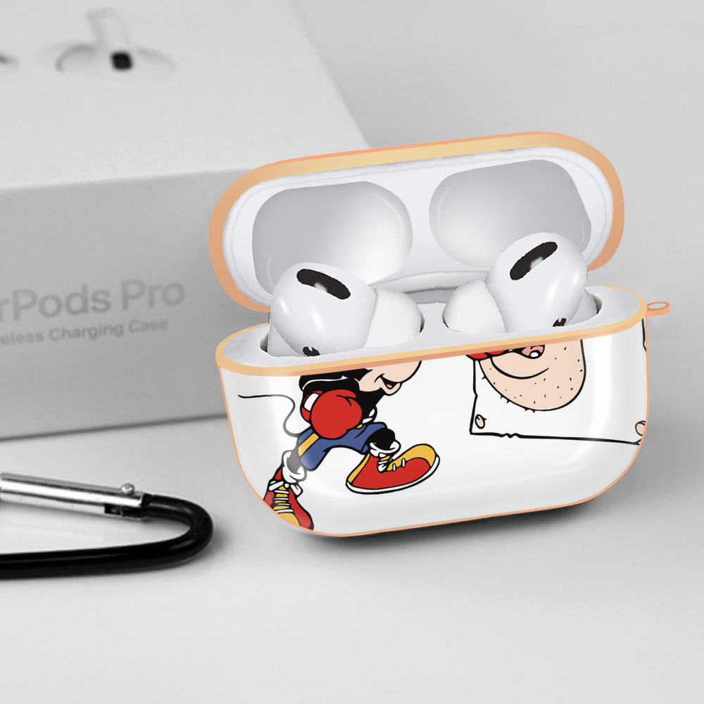 ミッキーマウス Mickey Mouse 【AirPods Pro用】ハードシェル保護ケース｜耐衝撃・防指紋・カラビナ付き商品仕様