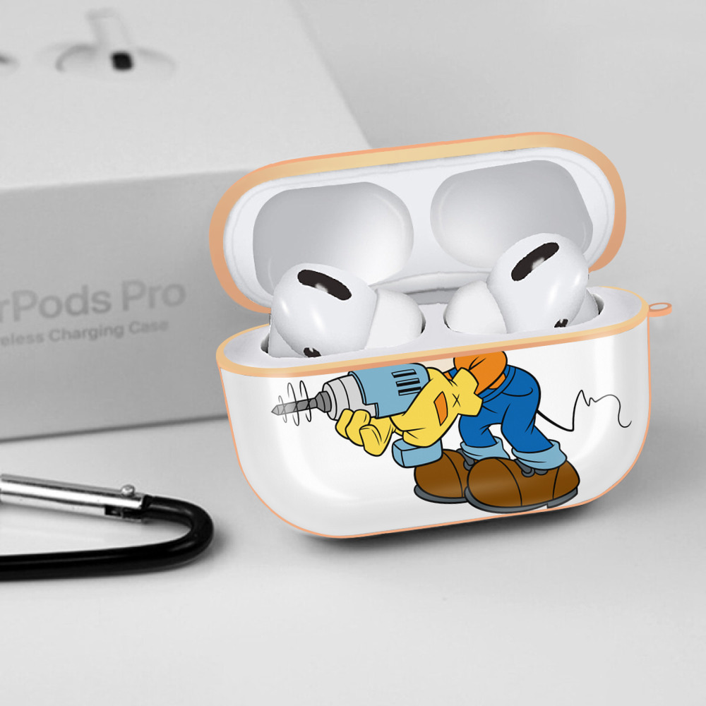 ミッキーマウス Mickey Mouse 【AirPods Pro用】ハードシェル保護ケース｜耐衝撃・防指紋・カラビナ付き商品仕様