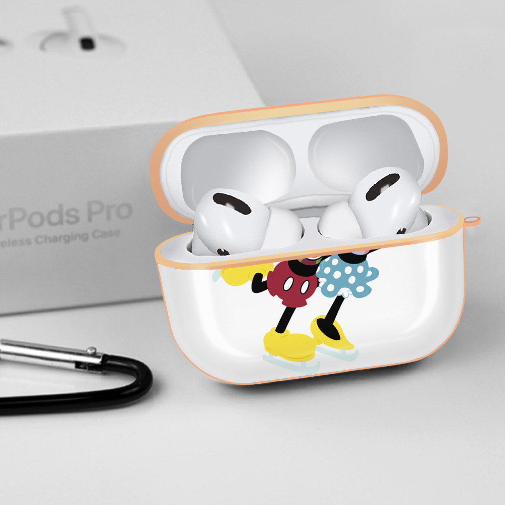 ミッキーマウス Mickey Mouse 【AirPods Pro用】ハードシェル保護ケース｜耐衝撃・防指紋・カラビナ付き商品仕様