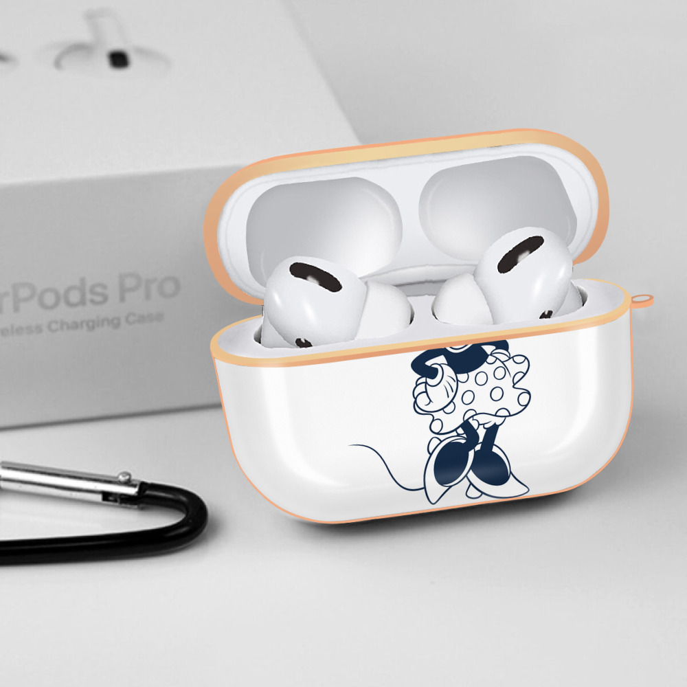 ミッキーマウス Mickey Mouse 【AirPods Pro用】ハードシェル保護ケース｜耐衝撃・防指紋・カラビナ付き商品仕様