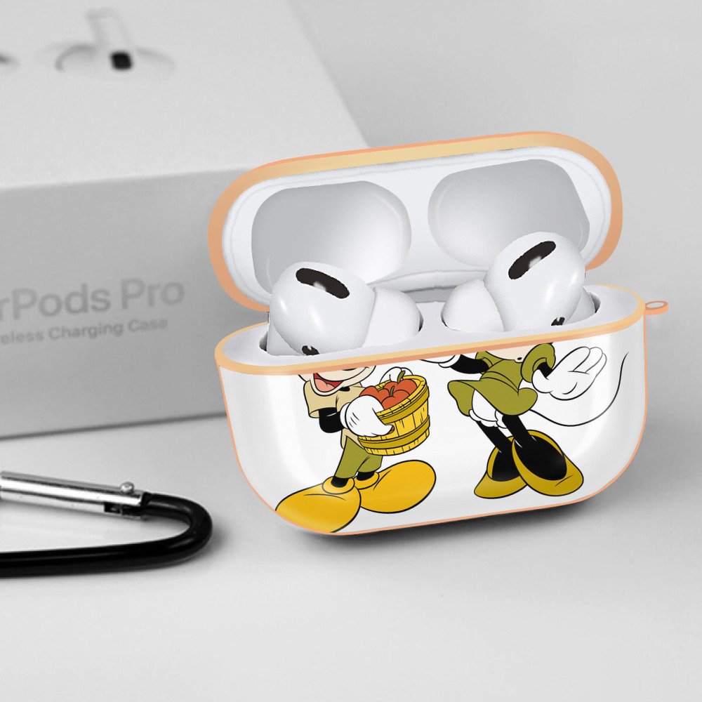ミッキーマウス Mickey Mouse 【AirPods Pro用】ハードシェル保護ケース｜耐衝撃・防指紋・カラビナ付き商品仕様