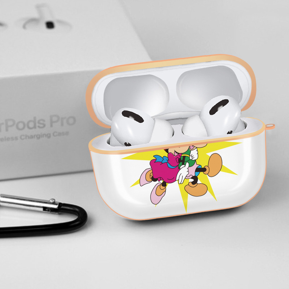 ミッキーマウス Mickey Mouse 【AirPods Pro用】ハードシェル保護ケース｜耐衝撃・防指紋・カラビナ付き商品仕様