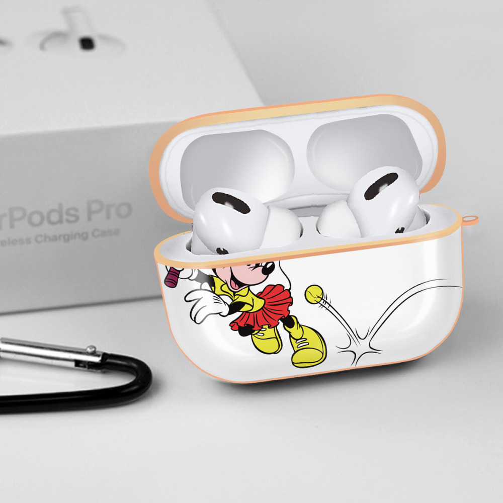 ミッキーマウス Mickey Mouse 【AirPods Pro用】ハードシェル保護ケース｜耐衝撃・防指紋・カラビナ付き商品仕様