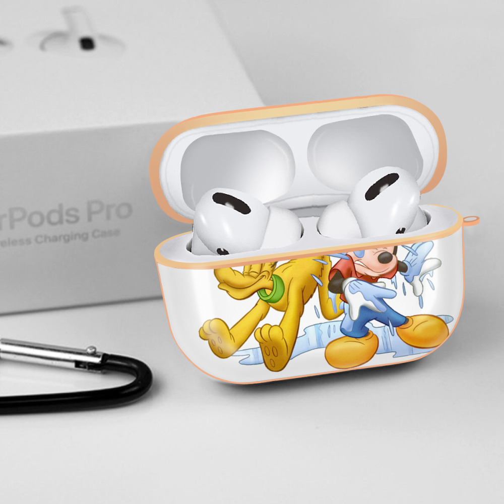 ミッキーマウス Mickey Mouse 【AirPods Pro用】ハードシェル保護ケース｜耐衝撃・防指紋・カラビナ付き商品仕様