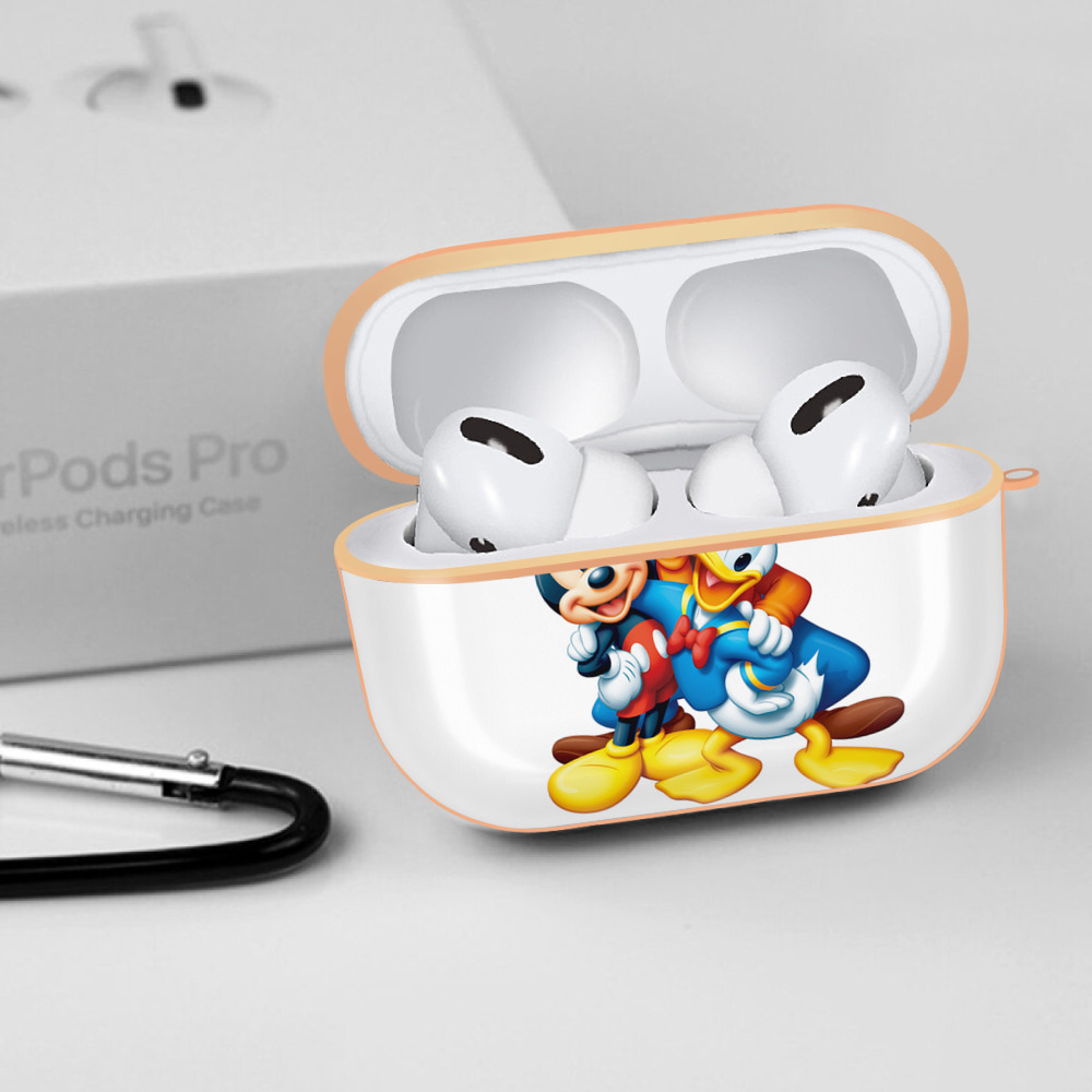 ミッキーマウス Mickey Mouse 【AirPods Pro用】ハードシェル保護ケース｜耐衝撃・防指紋・カラビナ付き商品仕様
