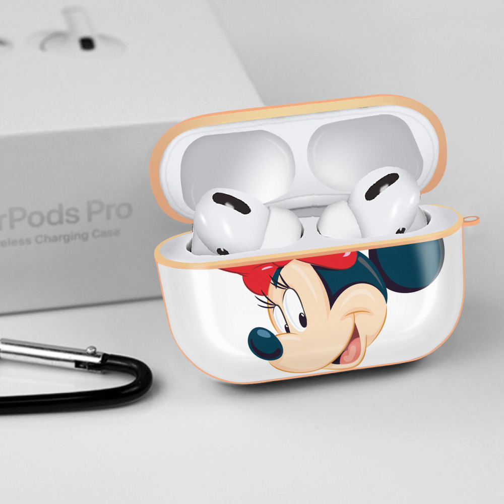 ミッキーマウス Mickey Mouse 【AirPods Pro用】ハードシェル保護ケース｜耐衝撃・防指紋・カラビナ付き商品仕様