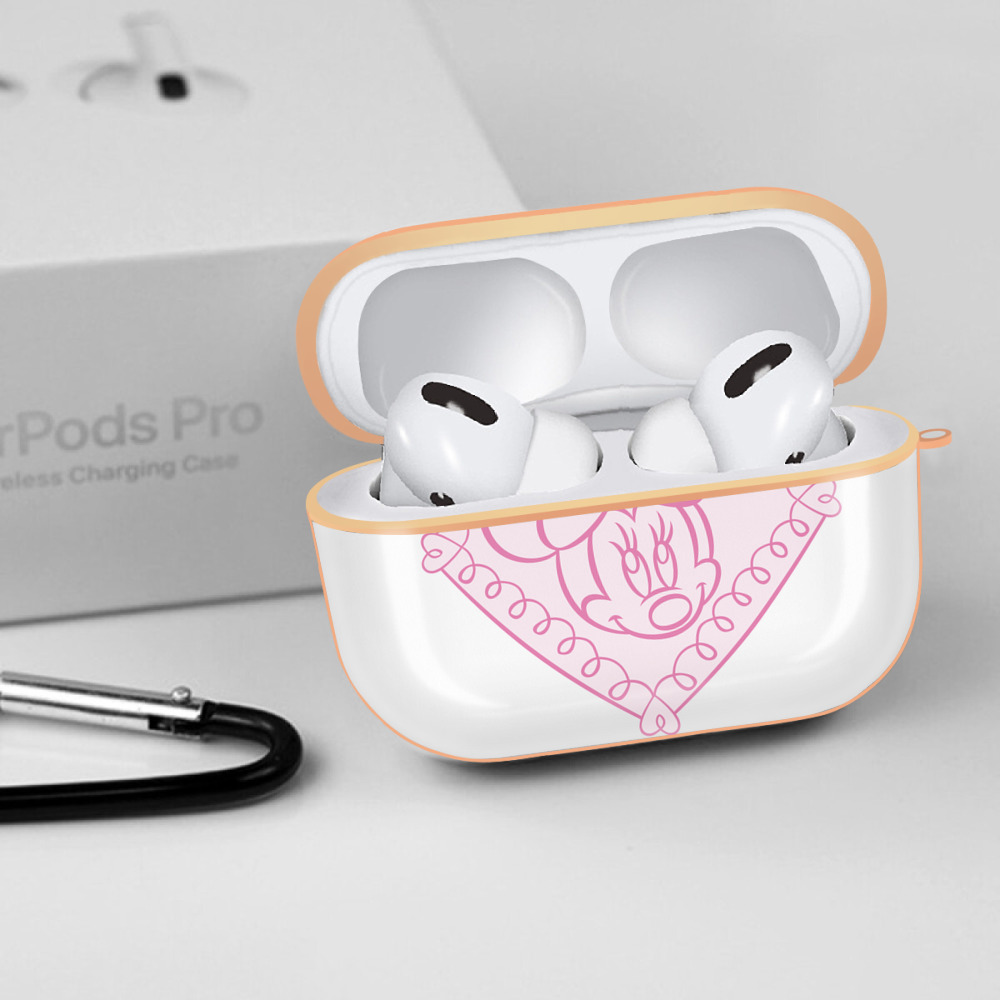 ミッキーマウス Mickey Mouse 【AirPods Pro用】ハードシェル保護ケース｜耐衝撃・防指紋・カラビナ付き商品仕様